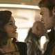 Qi’Ra and Han having a quiet drink in Solo: A Star Wars Story.